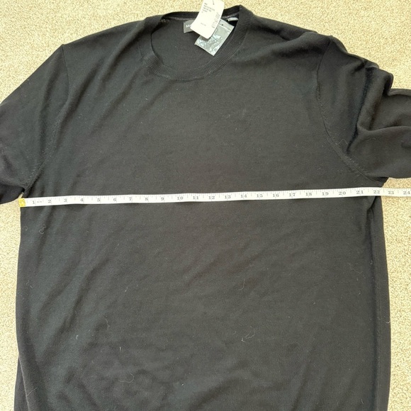 Saks Fifth Avenue Black Wool Sweater Men's XL - Picture 8 of 10